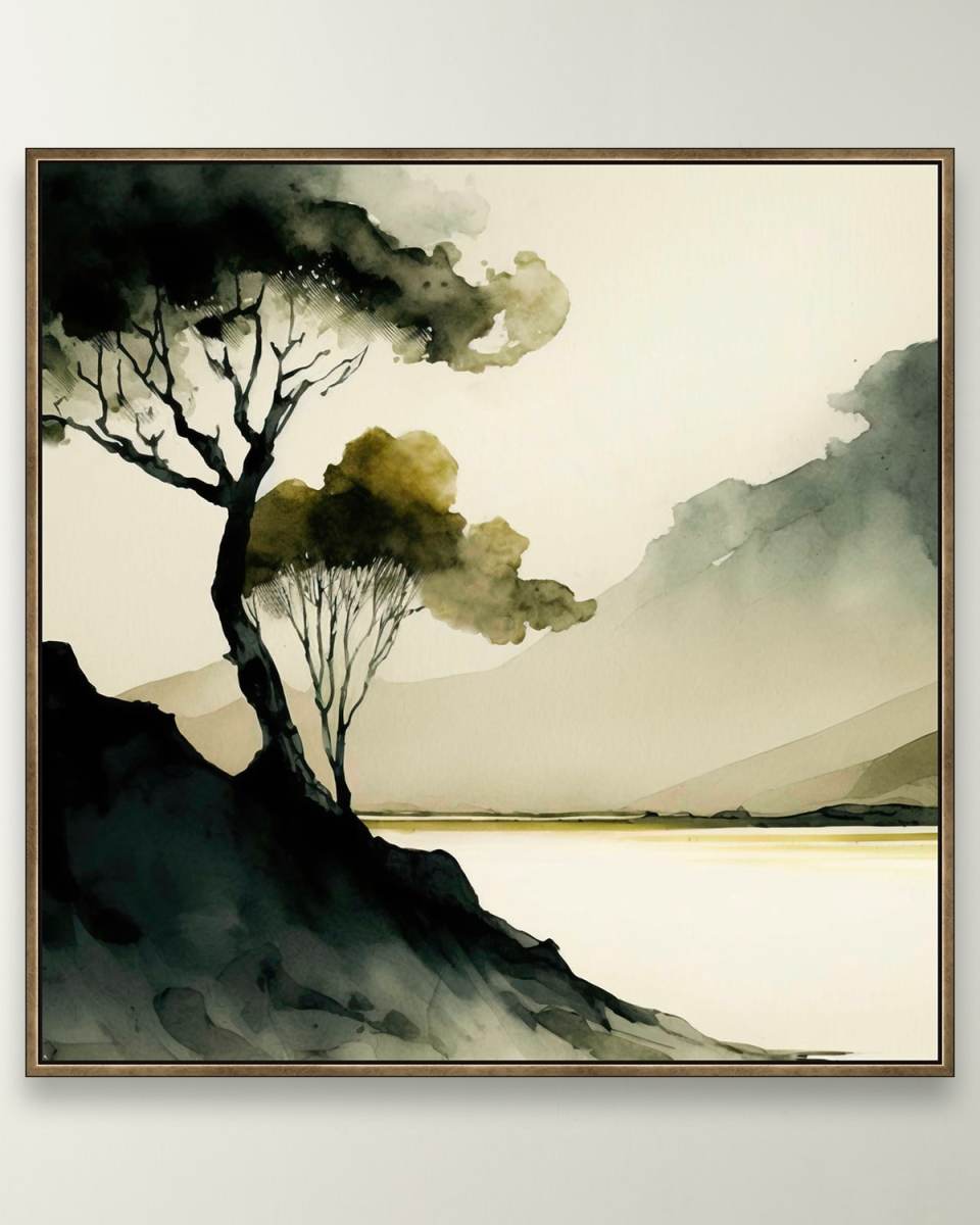 "Green Serenity" Framed Giclee